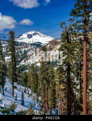 Lassen Peak, Sulphur Creek, Lassen Volcanic National Park, Kalifornien Stockfoto