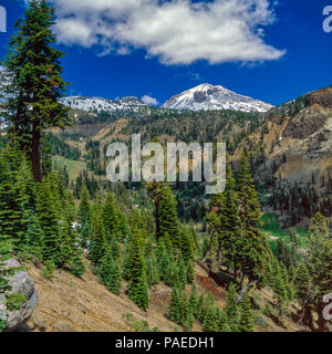 Hot Spring Valley, Lassen Peak, Lassen Volcanic National Park, Kalifornien Stockfoto