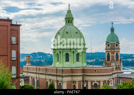 Unbefleckte Herz Mariens Kirche, auf dem polnischen Hügel, der in Pittsburgh, Pennsylvania. Stockfoto