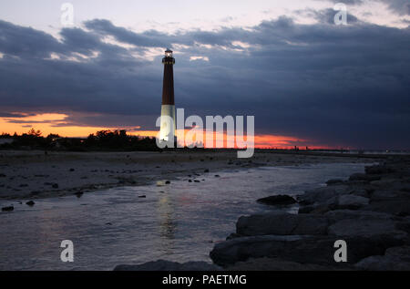 Barnegat Leuchtturm, Barnegat Lighthouse State Park, Long Beach Island (LBI), New Jersey (NJ) Stockfoto