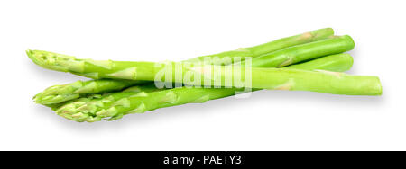 Spargel isoliert auf Weiss mit Freistellungspfaden. Stockfoto