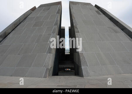 Der Völkermord an den Armeniern Memorial in Eriwan, Armenien. Stockfoto