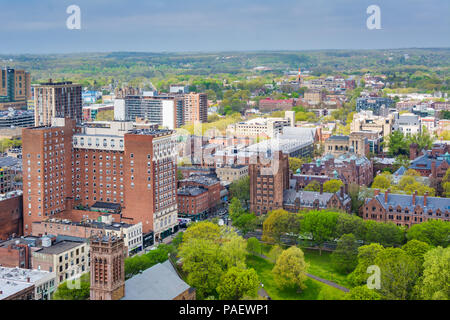 Anzeigen von New Haven, Connecticut Stockfoto