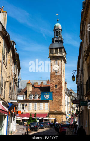 Tour Jacquemart Clock Tower, Moulins, Allier Abteilung, Auvergne-Rh ône-Alpes, Frankreich Stockfoto