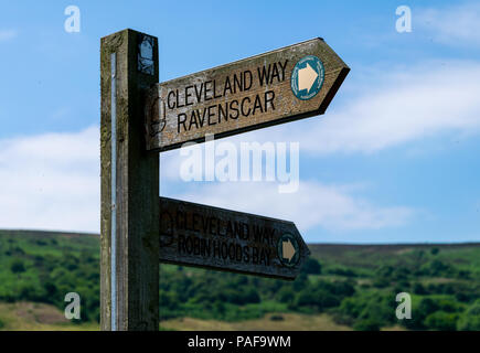 Fußweg auf der Cleveland Weg Stockfoto