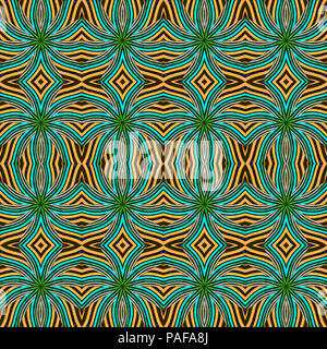 Digitalen stil Technik Moderne abstrakte geometrische ethnischen oder Tribal Style nahtlose Muster in gemischten Farben Stockfoto