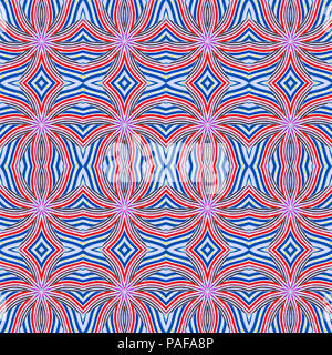 Digitalen stil Technik Moderne abstrakte geometrische ethnischen oder Tribal Style nahtlose Muster in gemischten Farben Stockfoto