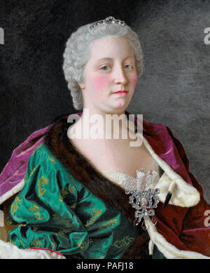 Maria Theresia von Österreich (1717-1780), Erzherzogin von Österreich, Königin von Ungarn und Böhmen, und römisch-deutschen Kaiserin - jean-étienne Liotard, ca. 1747 Stockfoto