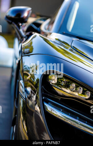 2018 McLaren 720S Supercar close-up Detail am Goodwood Festival 2018 von Geschwindigkeit, Sussex, UK. Stockfoto