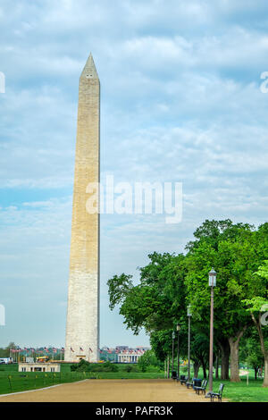 Washington Monument, National Mall in Washington DC Stockfoto