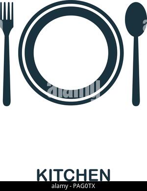 Küche kreative Symbol. Einfaches element Abbildung. Küche Konzept symbol Design aus Immobilien Sammlung. Können für im Web verwendet werden, mobile und Print. web design, Anwendungen, Software, drucken. Stock Vektor