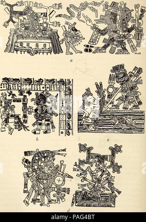 'Mexican und zentralen amerikanischen Antiquitäten, Kalender, und Geschichte;" (1904) Stockfoto