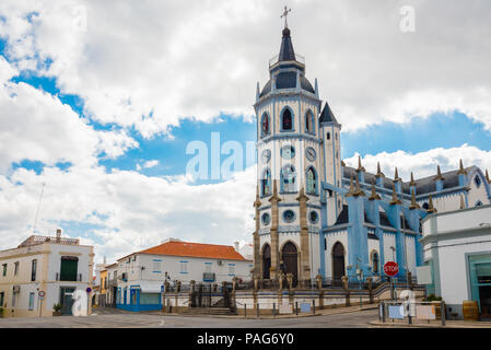 Kirche Igreja San Antonio in Reguengos de Monsaraz, Portugal. Stockfoto