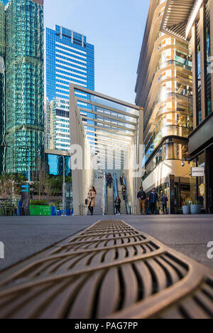 Der Beginn der Wynyard Spaziergang in Barangaroo Stockfoto