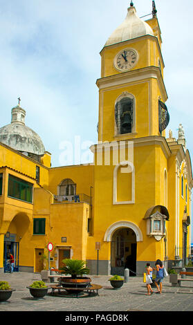 Kirche Santa Maria della Pieta Marina Grande, Insel Procida, Golf von Neapel, Italien Stockfoto