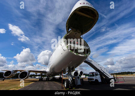 Farnborough, Großbritannien. Juli 2018 21. 17/07/2018 Bilder von der internationalen Luftfahrtausstellung in Farnborough. Credit: Paul Burgman/Alamy leben Nachrichten Stockfoto