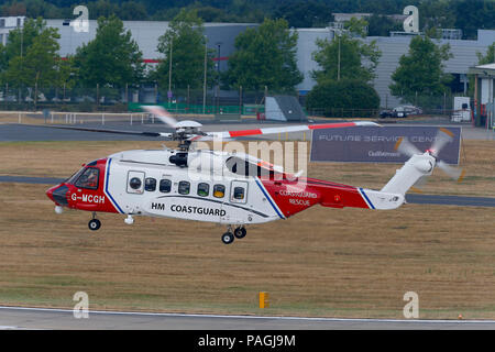 Farnborough, Großbritannien. Juli 2018 21. 21/07/2018 Bilder von der internationalen Luftfahrtausstellung in Farnborough. Credit: Paul Burgman/Alamy leben Nachrichten Stockfoto