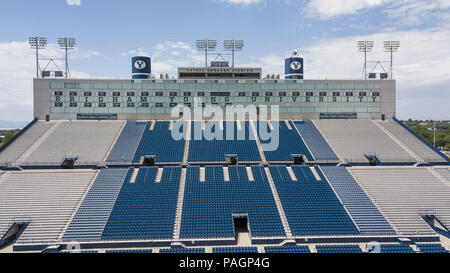 Provo, Utah, USA. 22. Juli, 2018. LaVell Edwards Stadium ist ein draußen Sport Stadion in Provo, Utah, auf dem Campus der Brigham Young University (BYU) und ist die Heimat der BYU Cougars. Quelle: Walter G Arce Sr Asp Inc/ASP/ZUMA Draht/Alamy leben Nachrichten Stockfoto