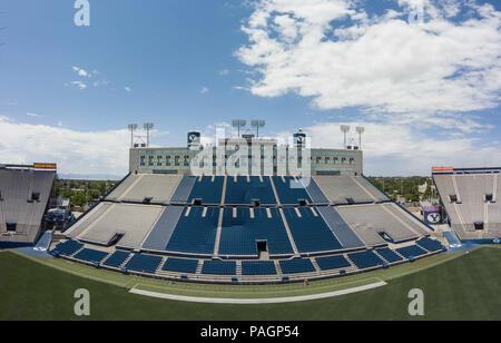 Provo, Utah, USA. 22. Juli, 2018. LaVell Edwards Stadium ist ein draußen Sport Stadion in Provo, Utah, auf dem Campus der Brigham Young University (BYU) und ist die Heimat der BYU Cougars. Quelle: Walter G Arce Sr Asp Inc/ASP/ZUMA Draht/Alamy leben Nachrichten Stockfoto