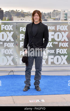 San Diego, USA. 20. Juli 2018. Norman Reedus auf der Pressekonferenz für die 9. Staffel der AMC-TV-Serie "The Walking Dead" auf der San Diego Comic-Con International 2018 auf der Dachterrasse des Andaz Hotel. San Diego, 20.07.2018 | Verwendung der weltweiten Kredit: dpa/Alamy leben Nachrichten Stockfoto