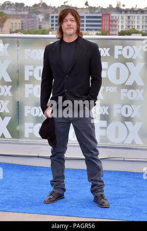 Norman Reedus auf der Pressekonferenz für die 9. Staffel der AMC-TV-Serie "The Walking Dead" auf der San Diego Comic-Con International 2018 auf der Dachterrasse des Andaz Hotel. San Diego, 20.07.2018 | Verwendung weltweit Stockfoto