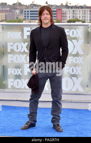 Norman Reedus auf der Pressekonferenz für die 9. Staffel der AMC-TV-Serie "The Walking Dead" auf der San Diego Comic-Con International 2018 auf der Dachterrasse des Andaz Hotel. San Diego, 20.07.2018 | Verwendung weltweit Stockfoto