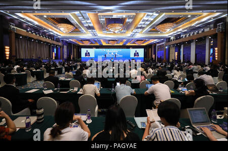 Chengdu, Sichuan Provinz Chinas. 23. Juli 2018. Die fünfte China-afrika-People's Forum ist in Chengdu, der Hauptstadt der Provinz Sichuan im Südwesten Chinas, 23. Juli 2018 statt. Credit: Jiang Hongjing/Xinhua/Alamy leben Nachrichten Stockfoto