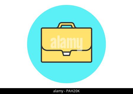 Symbol des Aktenkoffers Stock Vektor