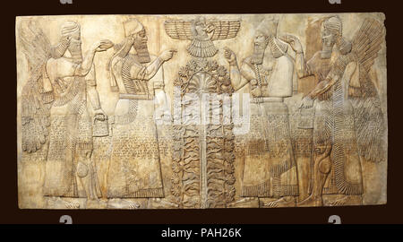 Alte relef von dur-sharrukin (Khorsabad, Irak) vom Palast von Sargon II., der König von Assur, Stockfoto