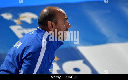 Budapest, Ungarn - 27.Juli 2017. Ivica Tucak, Head Coach von Kroatien. FINA Wasserball WM-Halbfinale. Stockfoto