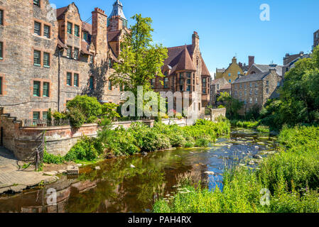 Landschaft von Dean Village in der Nähe von Edinburgh, Schottland Stockfoto