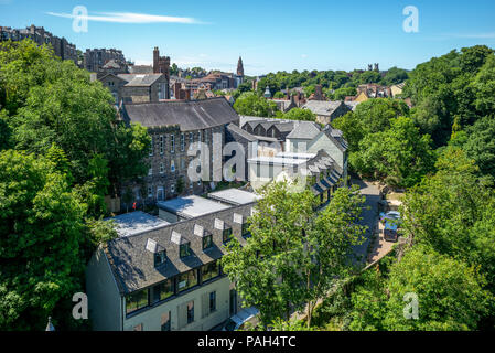 Landschaft von Dean Village in der Nähe von Edinburgh, Schottland Stockfoto