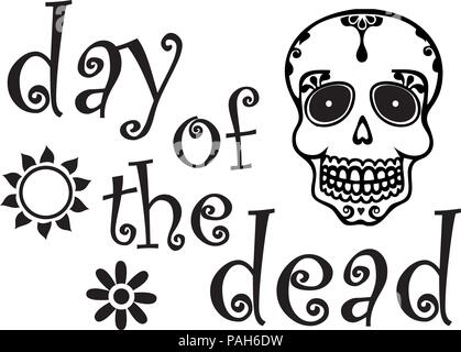 Dia de Los Muertos Grafik Stock Vektor