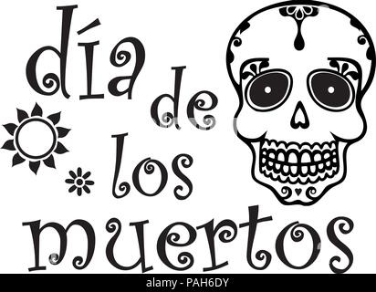 Dia de Los Muertos Grafik Stock Vektor