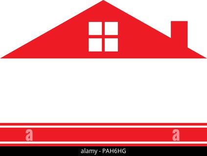 Immobilien-Haus-Logo Stock Vektor