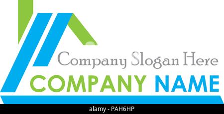 Immobilien-Haus-Logo Stock Vektor