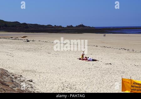 St Ouens Bay, Jersey Stockfoto