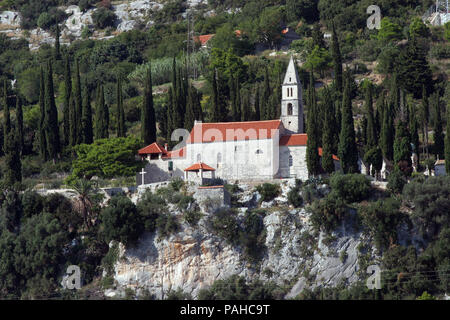 Kirche unserer lieben Frau von den Engeln in Orebic, Kroatien Stockfoto