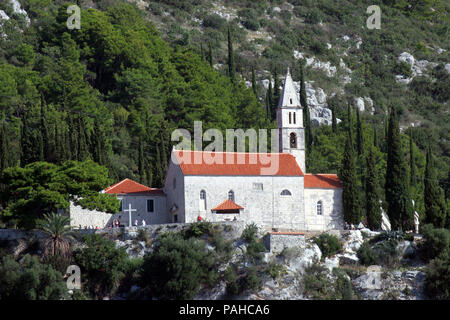 Kirche unserer lieben Frau von den Engeln in Orebic, Kroatien Stockfoto