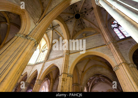 Saint Pierre und Saint Paul Priory Kirche, Souvigny, Allier, Auvergne-Rhone-Alpes, Frankreich Stockfoto