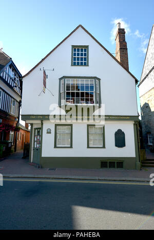 Stier Haus, Lewes, eine Zeit der politischen Aktivisten und Philosoph Thomas Paine und heute Heimat von Sussex Archäologischen Gesellschaft. Stockfoto