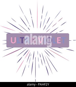 Vector Illustration der ultravioletten Strahlen Abstract background. Stock Vektor