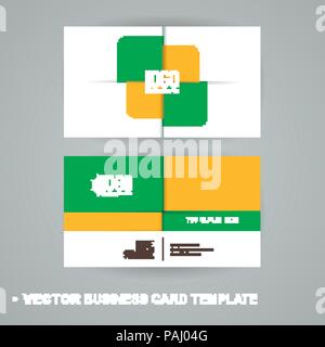 Vecrot Visitenkarte vorlage. Moderne abstrakte Luxury Style für business Visitenkarte, Anhänger, Aufkleber, Abzeichen. Geometrische design Stock Vektor