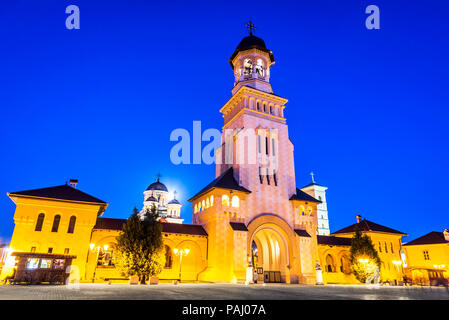 Alba Iulia, Orthodoxe Kathedrale der Krönung in der Stadt Alba, Siebenbürgen, Rumänien. Stockfoto