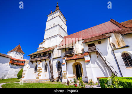 Harman, befestigte mittelalterliche Sächsische Kirche in Siebenbürgen, Rumänien. Stockfoto