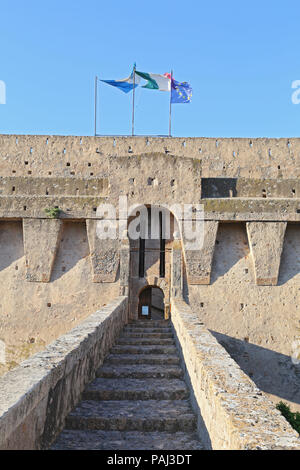 Festung in Porto Santo Stefano Stockfoto