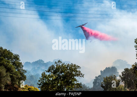 Feuerwehrmänner, Brände in Kalifornien Stockfoto