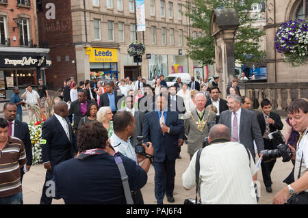 Der Reverend Jessie Jackson besucht Sheffield im Jahr 2007 Stockfoto