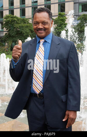 Der Reverend Jessie Jackson besucht Sheffield im Jahr 2007 Stockfoto