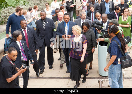 Der Reverend Jessie Jackson besucht Sheffield im Jahr 2007 Stockfoto